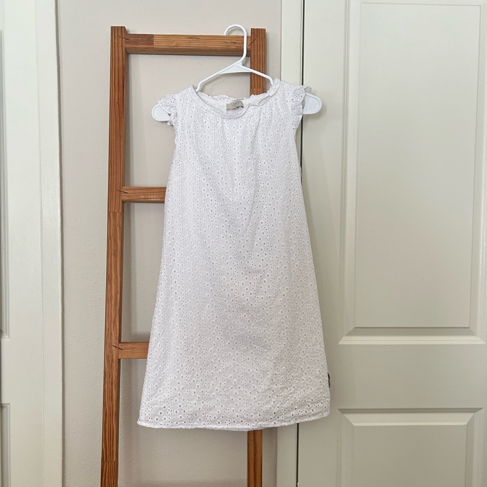 LOFT Petite White Mini Dress